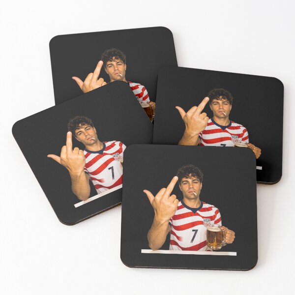 Item preview, Copy of USA World Cup-Gio Reyna Smoking & Middle Finger Funny designed and sold by chibichibii.