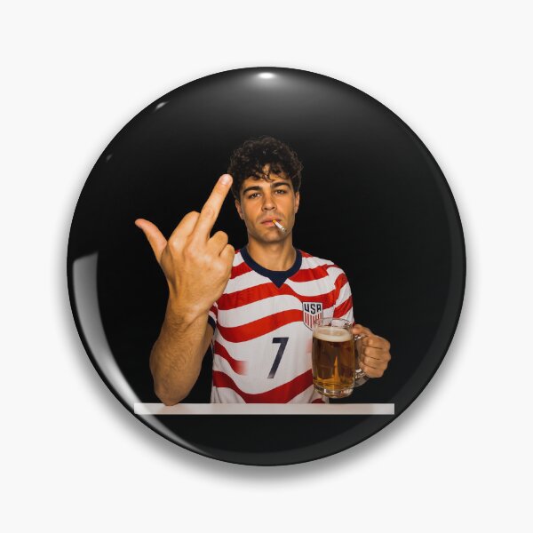 Item preview, Copy of USA World Cup-Gio Reyna Smoking & Middle Finger Funny designed and sold by chibichibii.