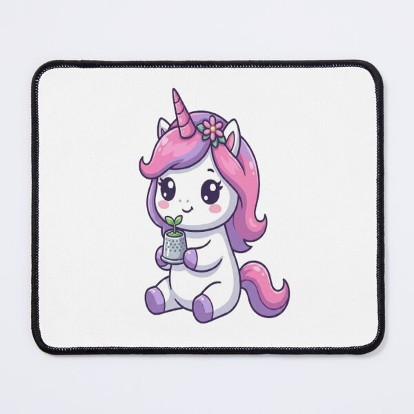 Item preview, Cute Unicorn Gardening Holding Sprout designed and sold by Ella_Sketch.