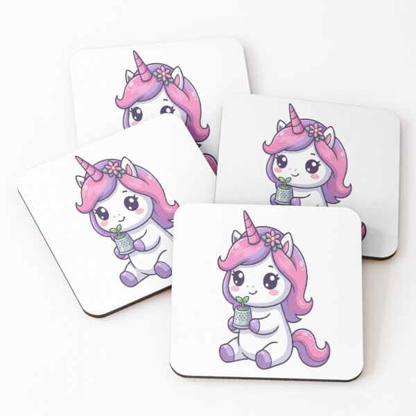 Item preview, Cute Unicorn Gardening Holding Sprout designed and sold by Ella_Sketch.