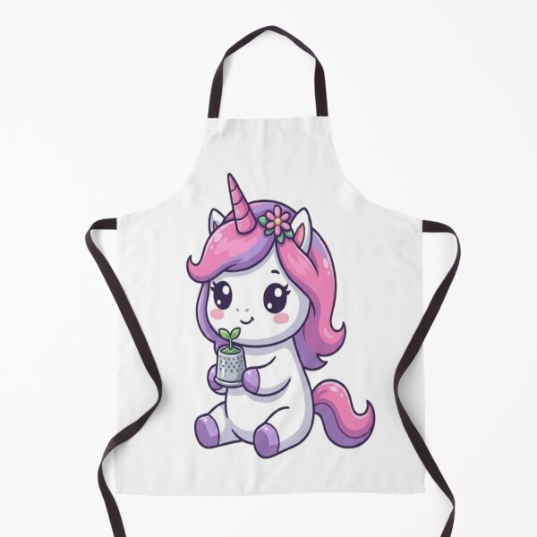 Item preview, Cute Unicorn Gardening Holding Sprout designed and sold by Ella_Sketch.