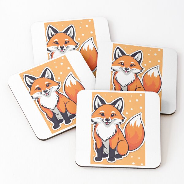 Item preview, Illustration - Cartoon Red Fox, Childlike and Decorative Design designed and sold by AnimeShin.