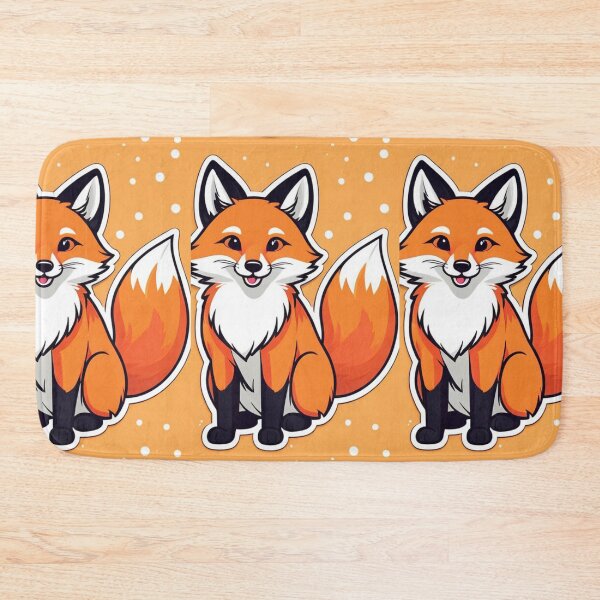 Item preview, Illustration - Cartoon Red Fox, Childlike and Decorative Design designed and sold by AnimeShin.
