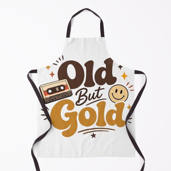 Item preview, Old But Gold Retro Typography Sticker | Vintage Cassette Cute Aesthetic | Retro Smile Design designed and sold by Sanika arts .