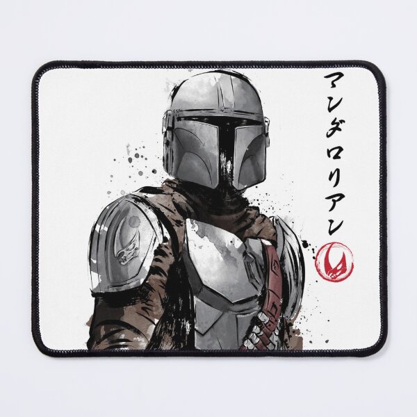 Item preview, Mandalorian Gritty Watercolor Armor Portrait designed and sold by baelayer.