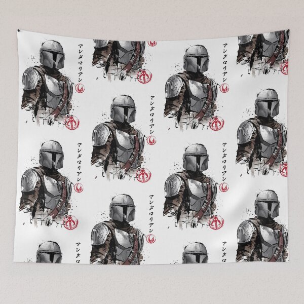 Item preview, Mandalorian Gritty Watercolor Armor Portrait designed and sold by baelayer.