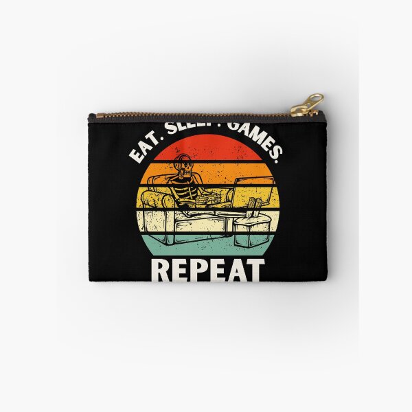 Item preview, Eat. Sleep. Games. Repeat Skeleton Design designed and sold by OldSkullDesigns.