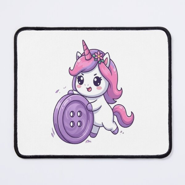 Item preview, Cute Unicorn Rolling Giant Sewing Button designed and sold by Ella_Sketch.
