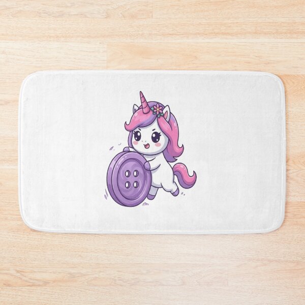 Item preview, Cute Unicorn Rolling Giant Sewing Button designed and sold by Ella_Sketch.