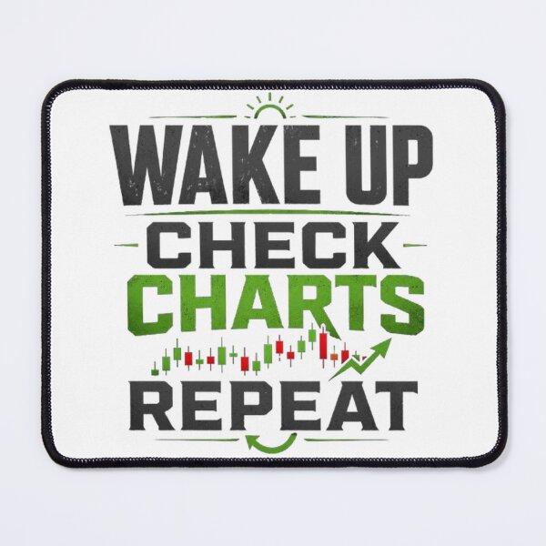 Item preview, Wake Up Check Charts Repeat | Forex Trader Motivation T-Shirt designed and sold by PipForgeStudio .