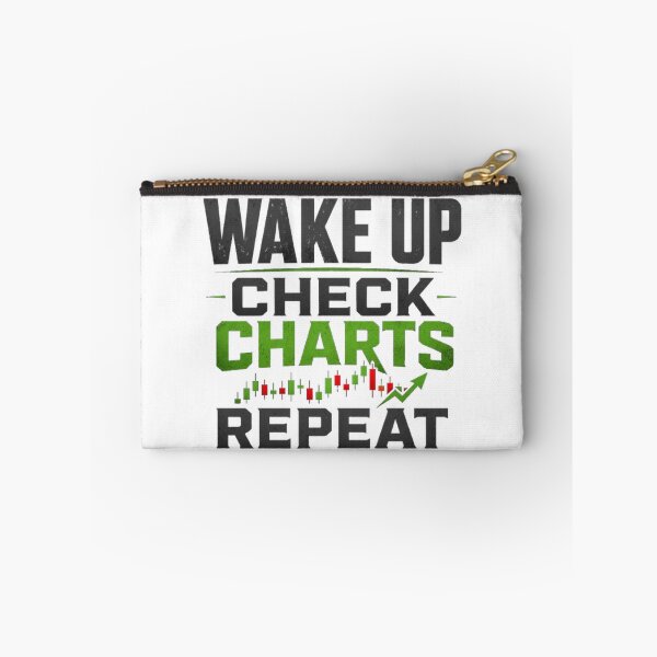 Item preview, Wake Up Check Charts Repeat | Forex Trader Motivation T-Shirt designed and sold by PipForgeStudio .