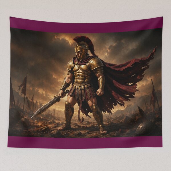 Item preview, Spartan Warrior Sticker - ancient greek soldier designed and sold by JMAVILA ART.