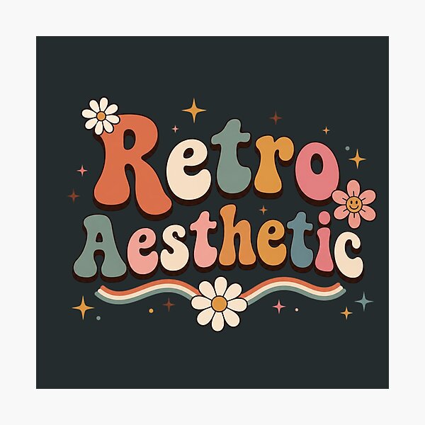 Item preview, Retro Aesthetic Cute Groovy Typography | Vintage 70s Floral Retro Quote Sticker designed and sold by Sanika arts .