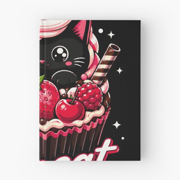 Item preview, Cupcat Cute Black Cat Cupcake Design | Sweet Kawaii Dessert Kitty Gift for Cat Lovers & Bakery Fans  Cupcat - Cute Food Cat  designed and sold by Huddy-clothes.