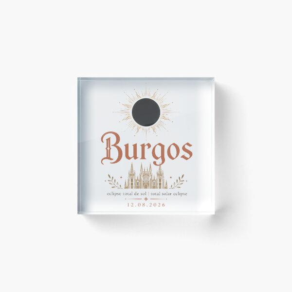 Item preview, Total Solar Eclipse 2026 Burgos Spain designed and sold by Beyond Destinations.
