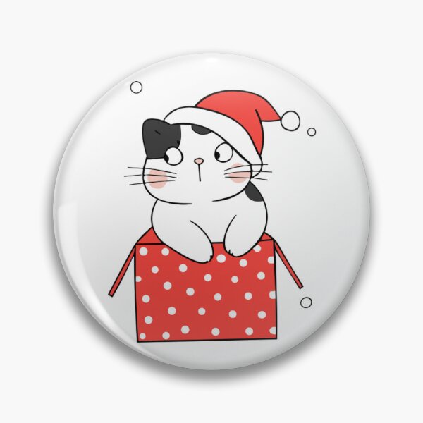 Item preview, Cat Christmas Box Cute Kitten In Gift Illustration designed and sold by AvocadoShopp.