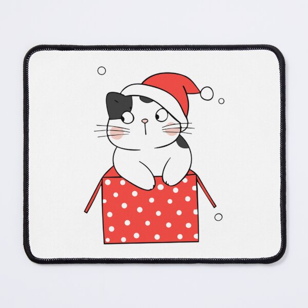 Item preview, Cat Christmas Box Cute Kitten In Gift Illustration designed and sold by AvocadoShopp.