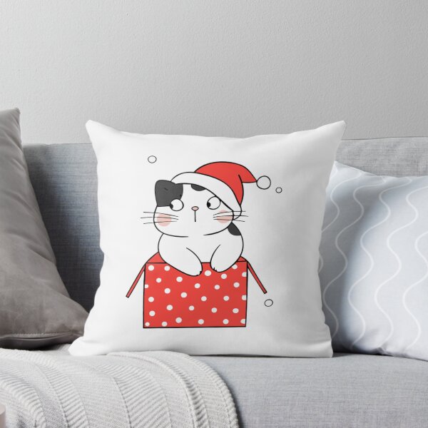 Item preview, Cat Christmas Box Cute Kitten In Gift Illustration designed and sold by AvocadoShopp.