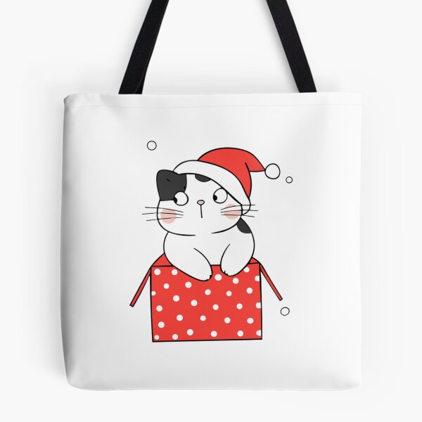 Item preview, Cat Christmas Box Cute Kitten In Gift Illustration designed and sold by AvocadoShopp.