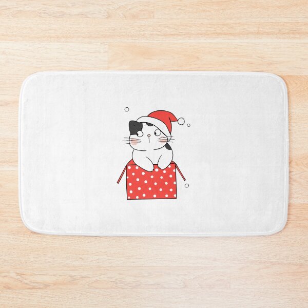 Item preview, Cat Christmas Box Cute Kitten In Gift Illustration designed and sold by AvocadoShopp.