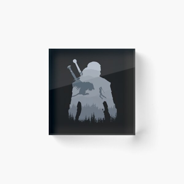 Item preview, Epic Monster Battle Silhouette | Dark Fantasy Warrior Artwork designed and sold by PosterFuel.