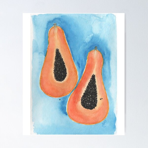 Artikelvorschau, Papaya-Aquarell entworfen und verkauft von SaeedMoosa.