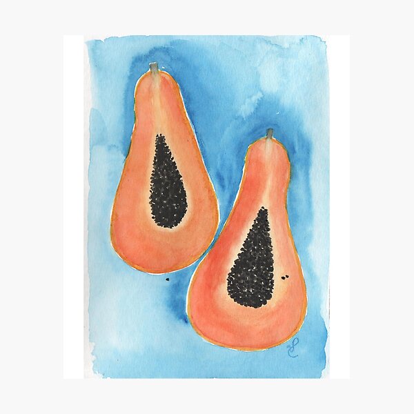 Artikelvorschau, Papaya-Aquarell entworfen und verkauft von SaeedMoosa.