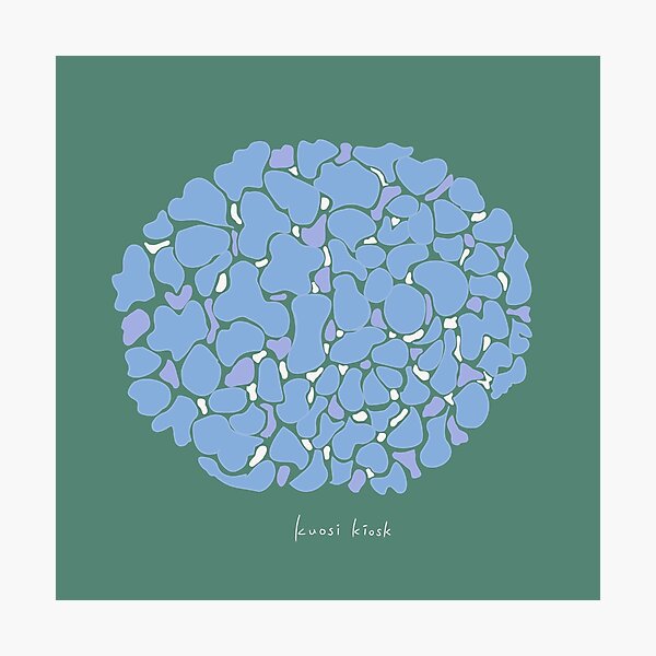 Item preview, Kuosi Kiosk - Abstract Hydrangea Sage Green designed and sold by Kuosi-Kiosk.