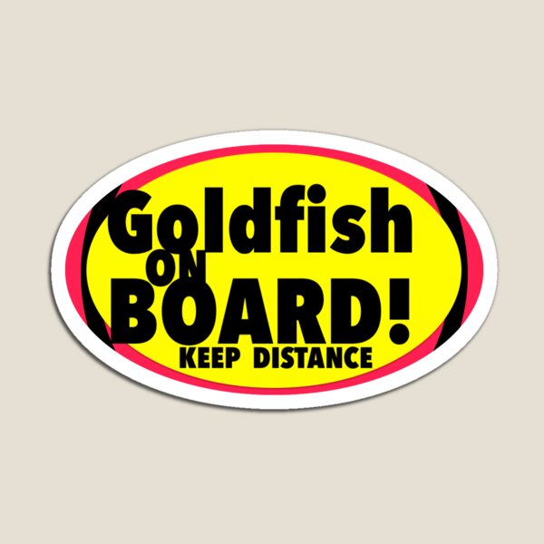 Item preview, Goldfish On Board Print Novelty designed and sold by Stiqker.