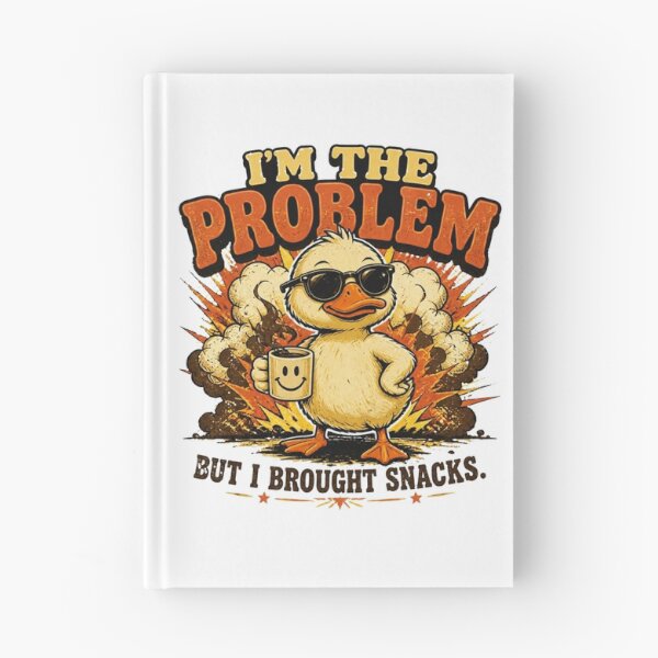 Item preview, I'm The Problem But I Brought Snacks Funny Duck Vintage Graphic T-Shirt designed and sold by Cavalier-org.