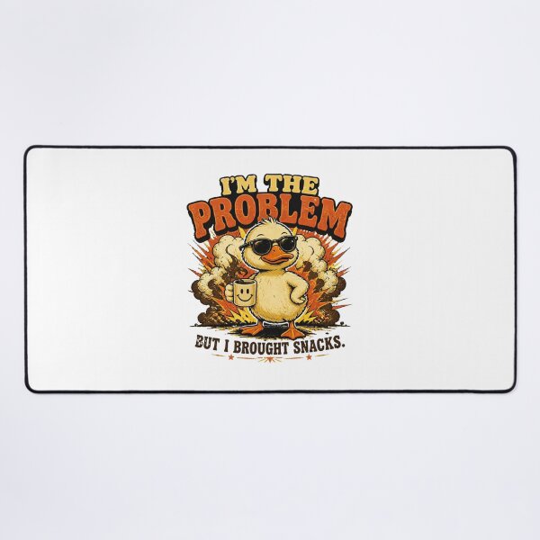 Item preview, I'm The Problem But I Brought Snacks Funny Duck Vintage Graphic T-Shirt designed and sold by Cavalier-org.
