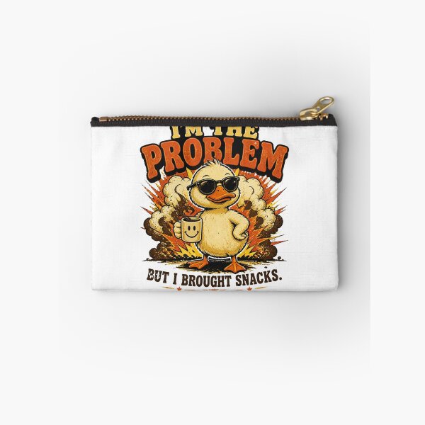 Item preview, I'm The Problem But I Brought Snacks Funny Duck Vintage Graphic T-Shirt designed and sold by Cavalier-org.