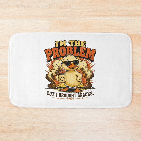 Item preview, I'm The Problem But I Brought Snacks Funny Duck Vintage Graphic T-Shirt designed and sold by Cavalier-org.
