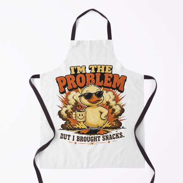 Item preview, I'm The Problem But I Brought Snacks Funny Duck Vintage Graphic T-Shirt designed and sold by Cavalier-org.