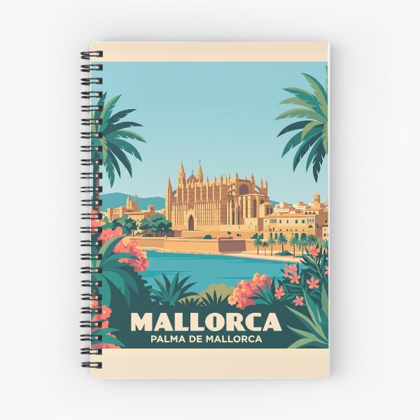 Item preview, Mallorca Palma De Mallorca Vintage Travel Poster designed and sold by MavtM.