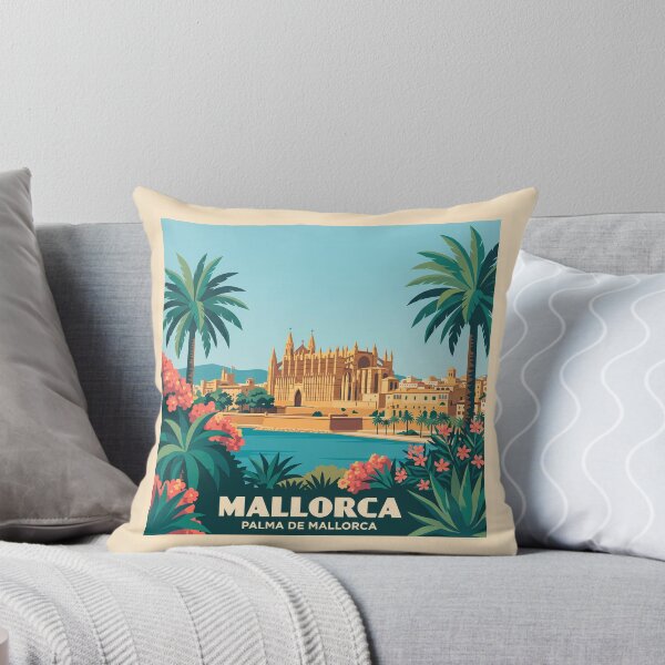 Item preview, Mallorca Palma De Mallorca Vintage Travel Poster designed and sold by MavtM.