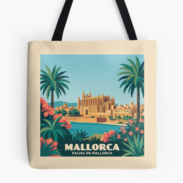 Item preview, Mallorca Palma De Mallorca Vintage Travel Poster designed and sold by MavtM.