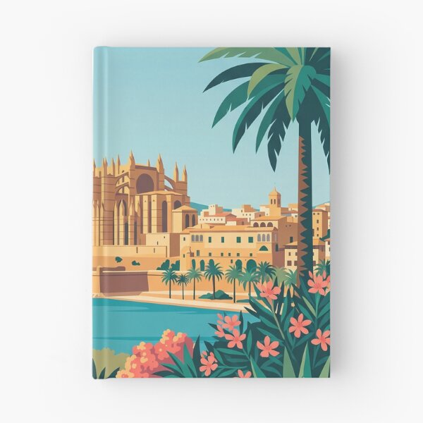 Item preview, Mallorca Palma De Mallorca Vintage Travel Poster designed and sold by MavtM.
