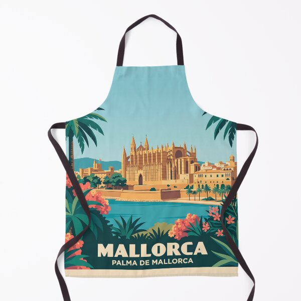 Item preview, Mallorca Palma De Mallorca Vintage Travel Poster designed and sold by MavtM.
