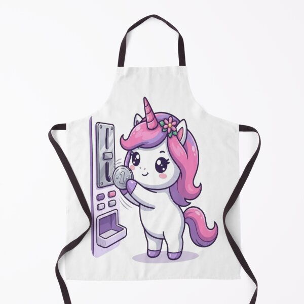 Item preview, Cute Unicorn Inserting Coin Machine designed and sold by Ella_Sketch.