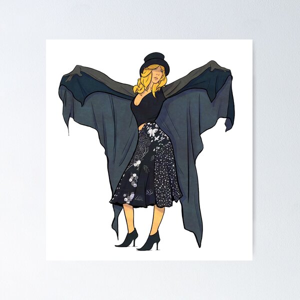 Item preview, Stevie Nicks Cartoon Illustration designed and sold by The A-Press.