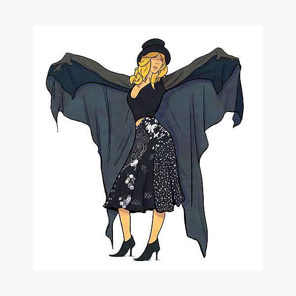 Item preview, Stevie Nicks Cartoon Illustration designed and sold by The A-Press.