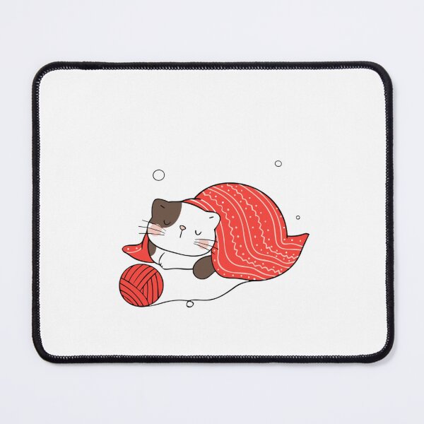Item preview, Cat Sleeping In Christmas Cozy Holiday Kitty Illustration designed and sold by AvocadoShopp.