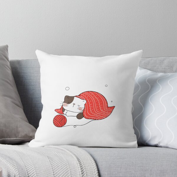 Item preview, Cat Sleeping In Christmas Cozy Holiday Kitty Illustration designed and sold by AvocadoShopp.