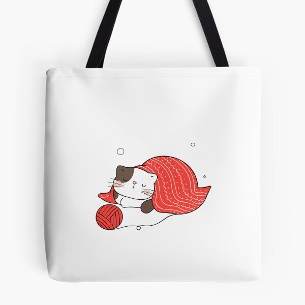 Item preview, Cat Sleeping In Christmas Cozy Holiday Kitty Illustration designed and sold by AvocadoShopp.