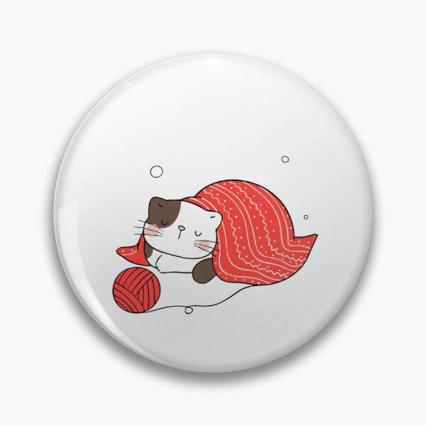 Item preview, Cat Sleeping In Christmas Cozy Holiday Kitty Illustration designed and sold by AvocadoShopp.