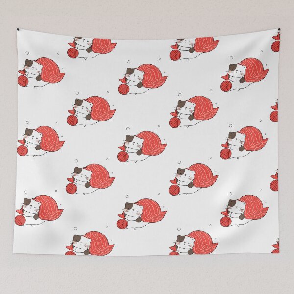 Item preview, Cat Sleeping In Christmas Cozy Holiday Kitty Illustration designed and sold by AvocadoShopp.
