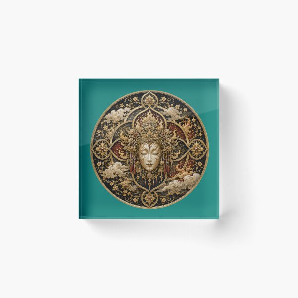 Item preview, Divine Flame Mask Crest: Sacred Empress Sigil designed and sold by sunbowjp stadio.