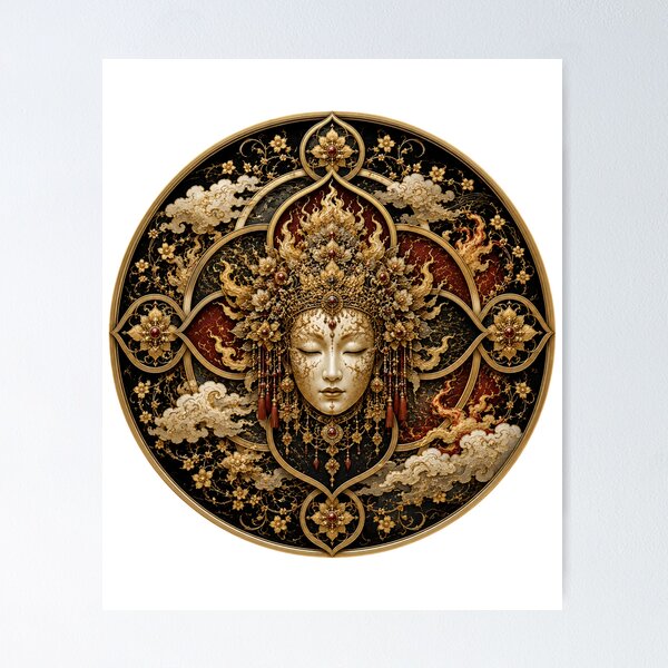 Item preview, Divine Flame Mask Crest: Sacred Empress Sigil designed and sold by sunbowjp stadio.