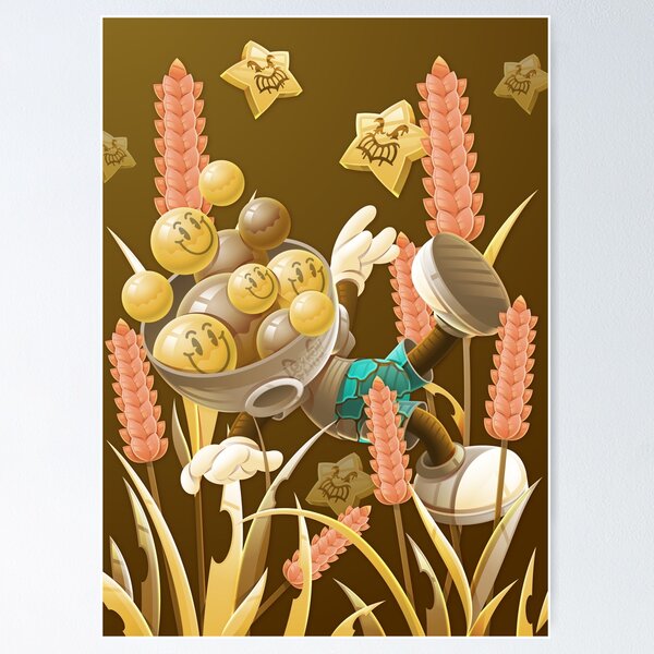 Item preview, Ilustración 3D Pop Campo Trigo Dorado Personaje designed and sold by Lexkon Liu's art.